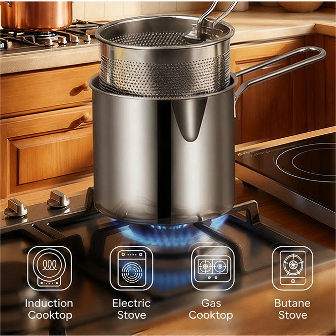🔥🔥Last Day 49% off🔥Multifunctional 304 Stainless Steel Fryer