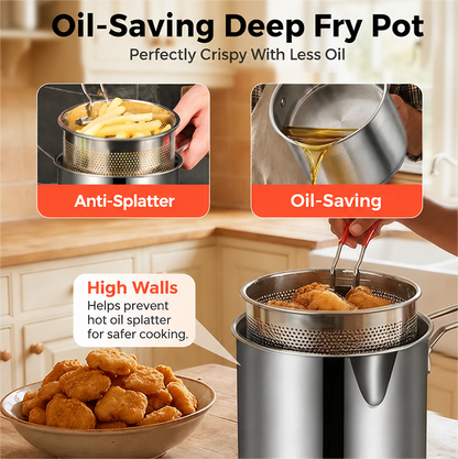 🔥🔥Last Day 49% off🔥Multifunctional 304 Stainless Steel Fryer