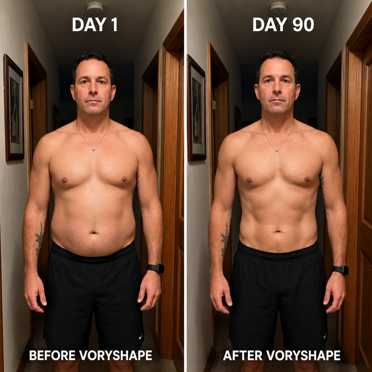 JEREMYTIS customer-style day 1 and day 90 fit visual