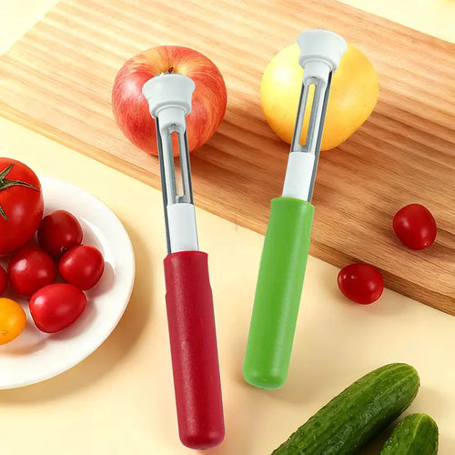 🔥Last Day Buy 1 Get 1 🔥2-in-1 Stainless Steel🍎 Fruit Pitter and Peeler 🔪