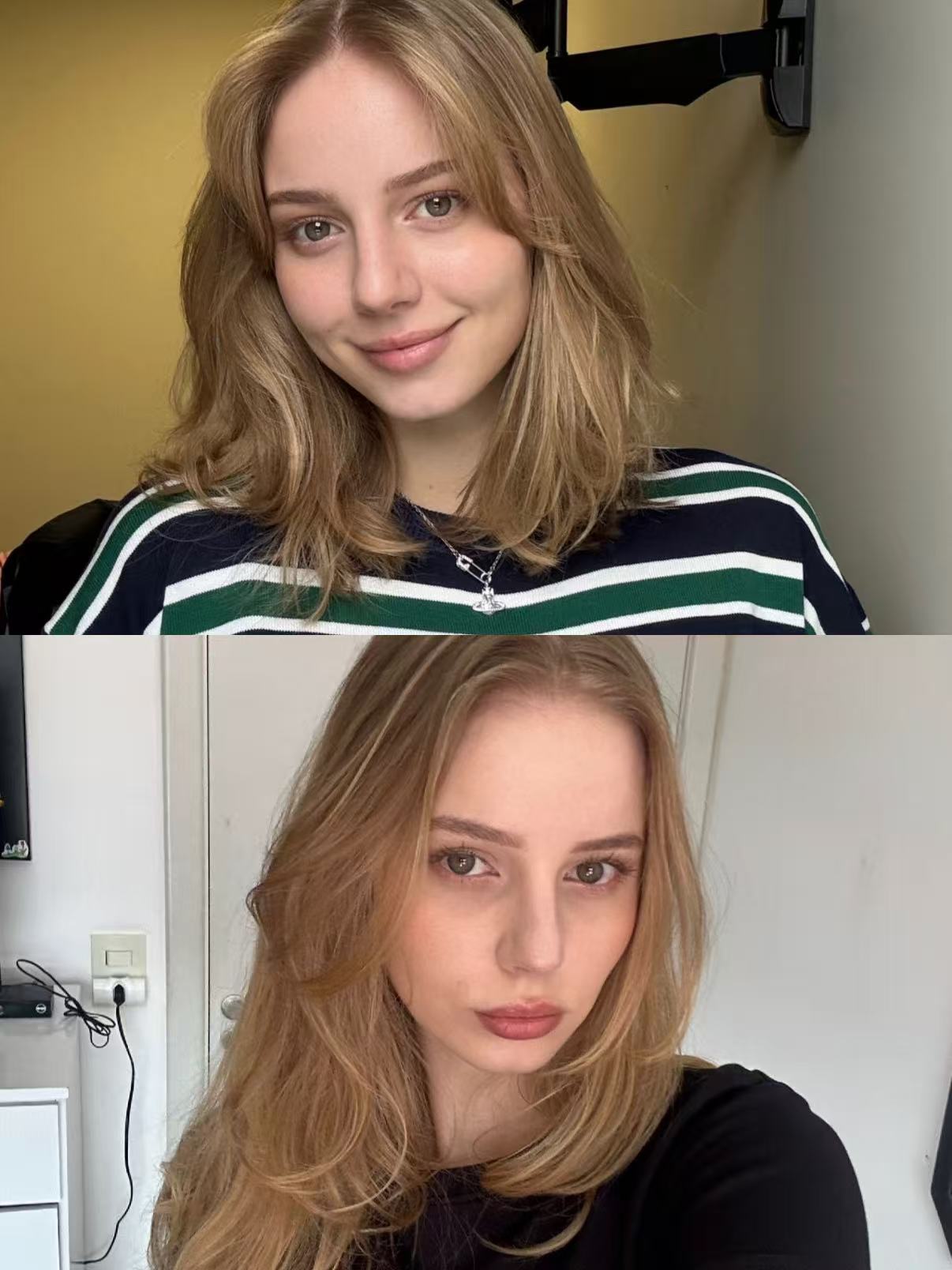 Customer glow transformation comparison