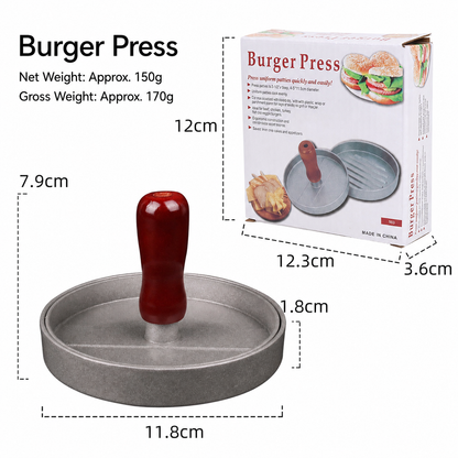 🔥Last Day Buy 1 get 1🔥Wooden-Handled 🍔 Hamburger Patty Press