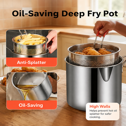 🔥🔥Last Day 49% off🔥Multifunctional 304 Stainless Steel Fryer