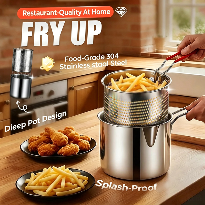 🔥🔥Last Day 49% off🔥Multifunctional 304 Stainless Steel Fryer