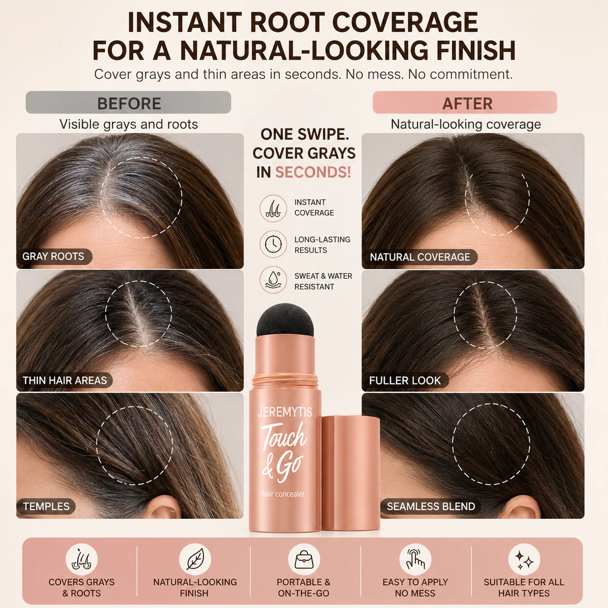 🔥LastDay Buy 1 Get 1 🔥JEREMYTIS™Shading Powder for Hair Part Lines