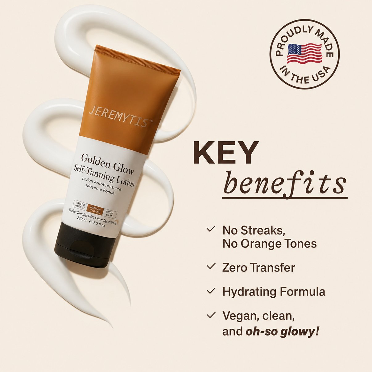 JEREMYTIS™ Golden Glow Self-Tanning Lotion☀️☀️