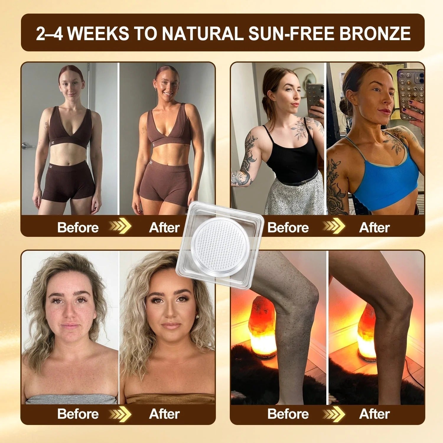 Sun-free bronze before after case 3
