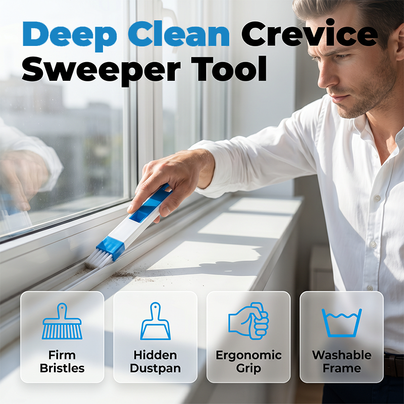 2-in-1 window groove cleaning brush